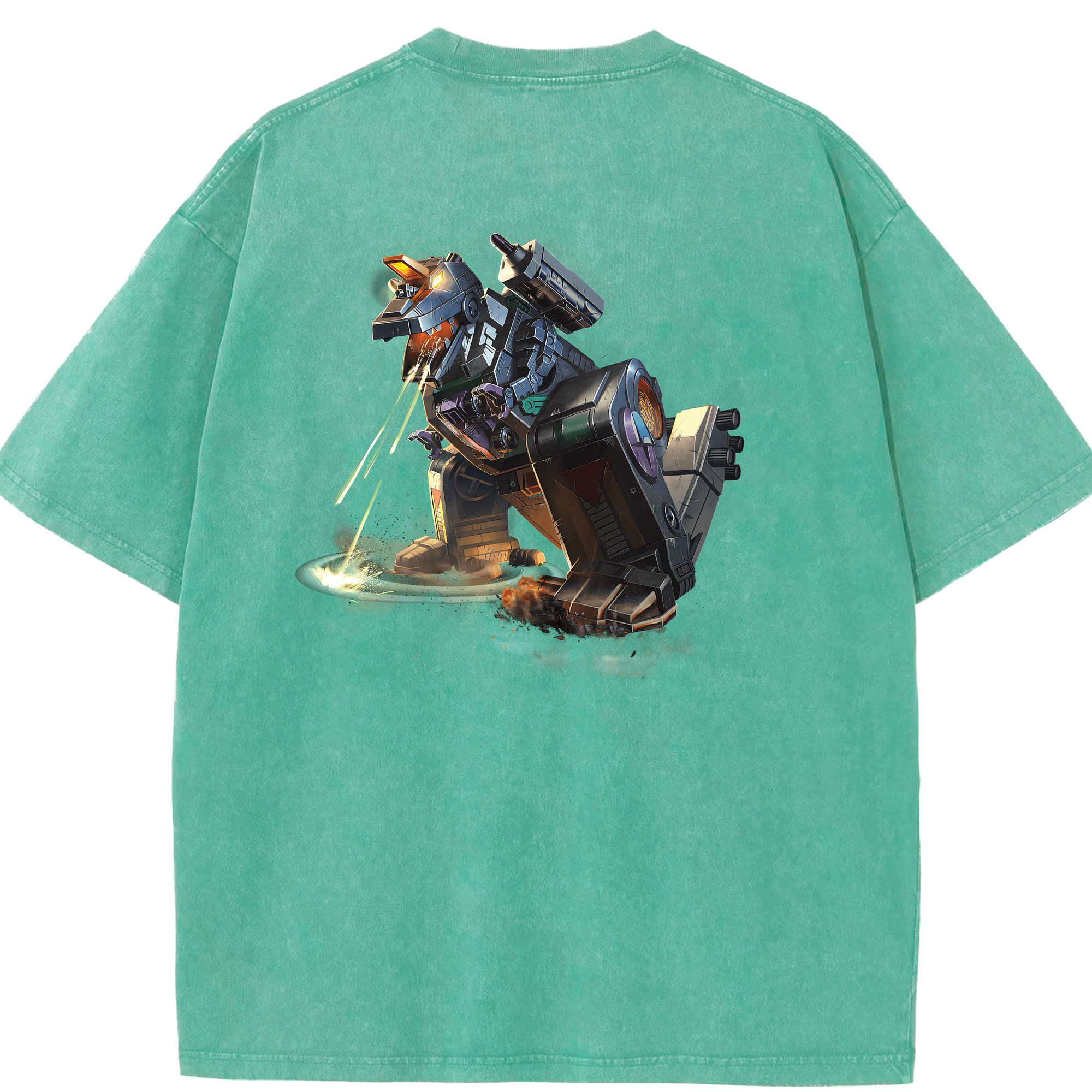 （画像用） Transformers トランスフォーマー 綿100% ヴィンテージ風 半袖Tシャツ（背面プリント）
